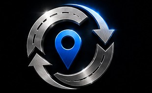 CreteXchange circular roadway and location mark